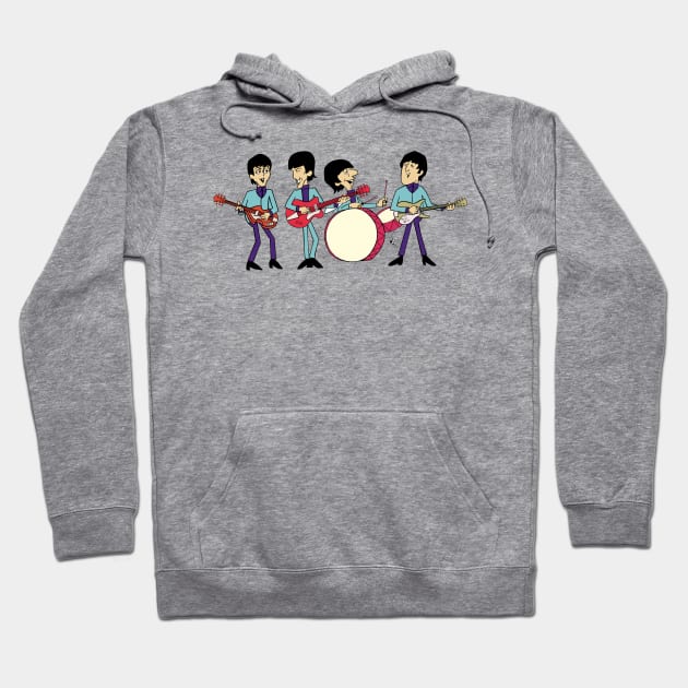 The  Cartoon Band Hoodie by TheMusicFav